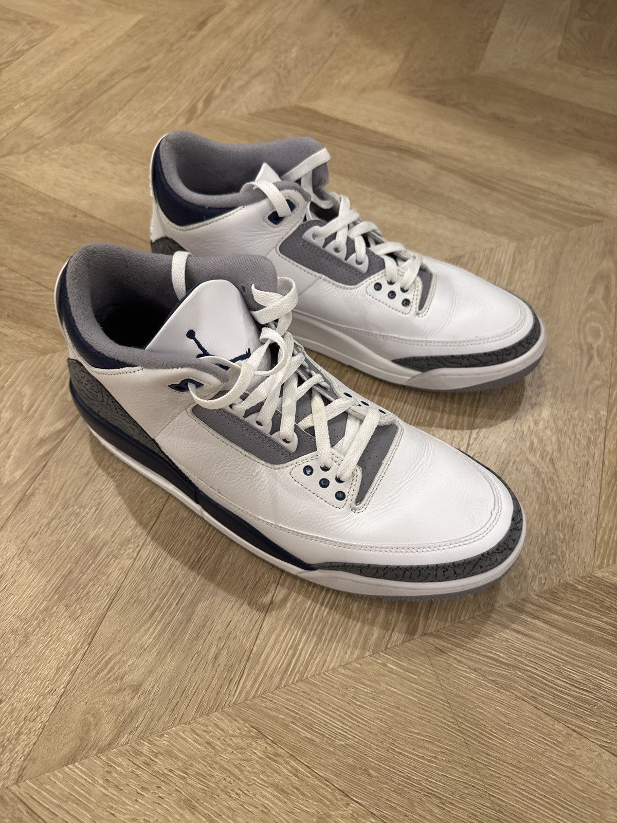 Jordan Brand Jordan 3 Retro Midnight Navy us 12 Size US 12 / EU 45 - 1 Thumbnail