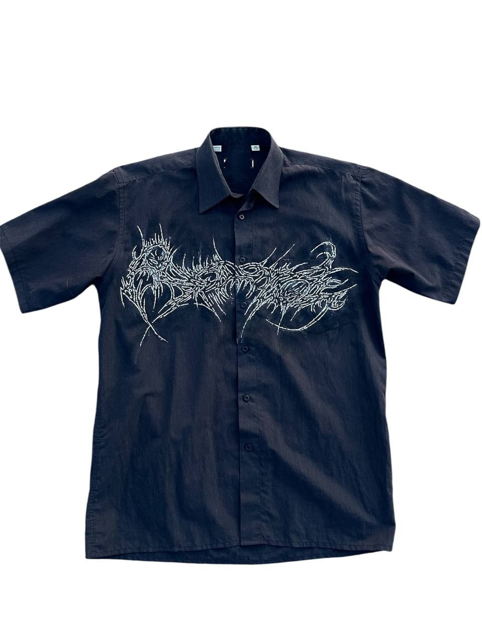 If Six Was Nine Metal neotribal custom button up Size- M - L Size US M / EU 48-50 / 2 - 2 Thumbnail