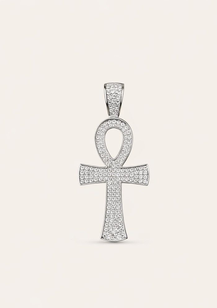 Other Diamond Ankh pendant + Necklace Size ONE SIZE - 1 Thumbnail