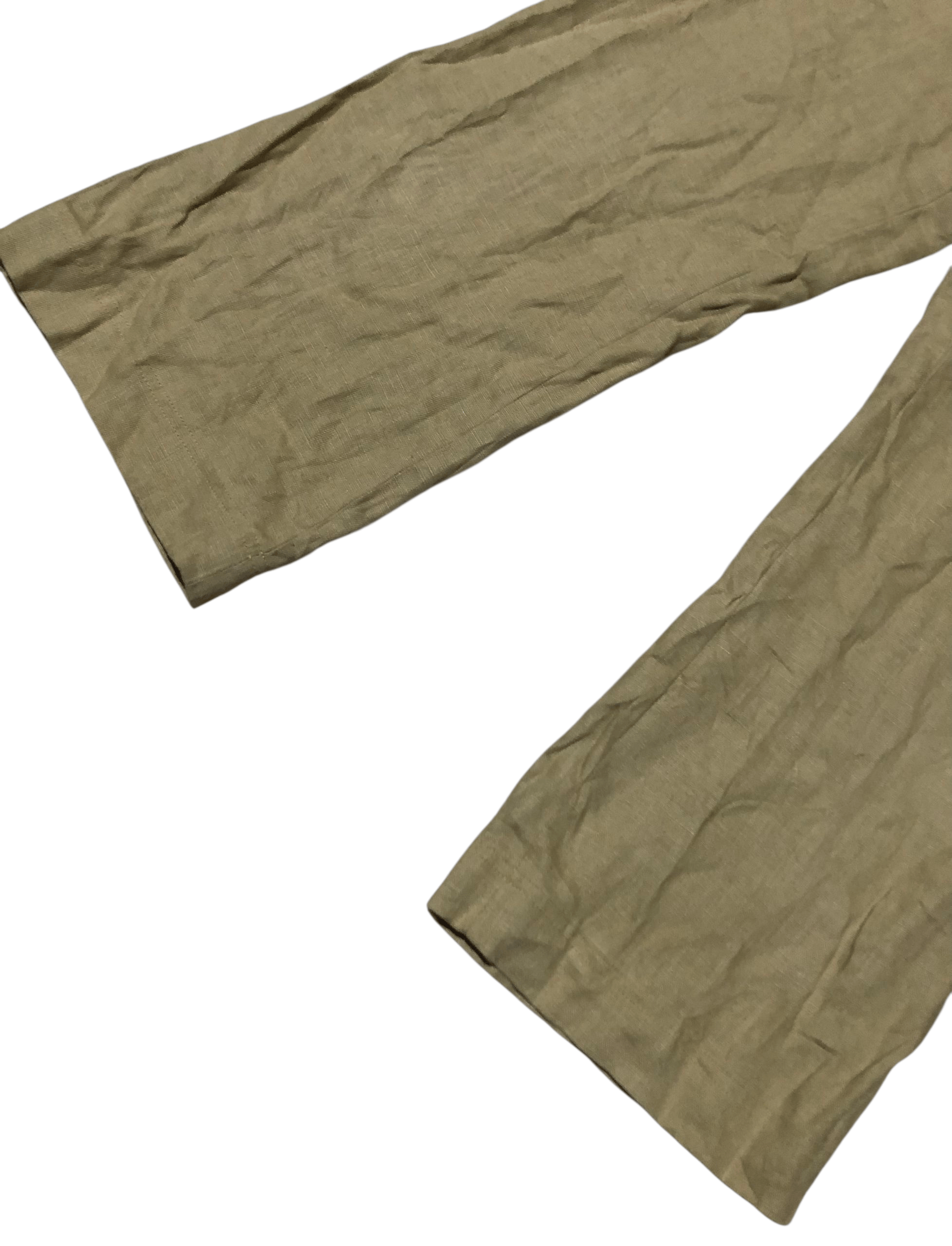 Lanvin Vintage 80's Lanvin Paris 100% Linen Trousers Size 28" / US 6 / IT 42 - 7 Thumbnail