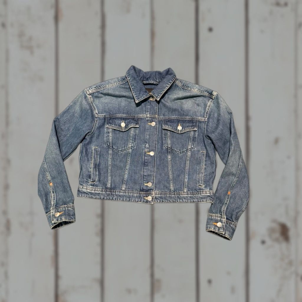 Hugo Boss VINTAGE BOSS Hugo Boss Denim Trucker Jacket Men’s Small Blue Size US S / EU 44-46 / 1 - 1 Thumbnail