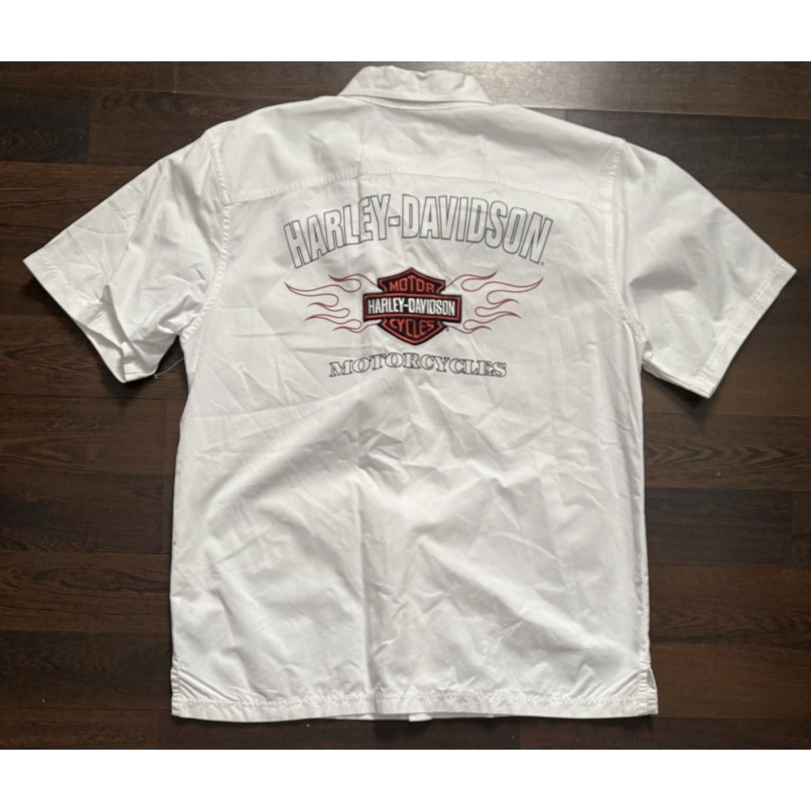 Harley Davidson Harley Shirt 90s Y2k Davidson Biker Chopper Button Up Tee L Size US L / EU 52-54 / 3 - 2 Thumbnail