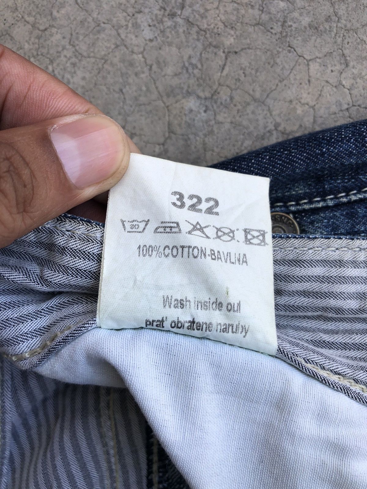 Ends Repair Japanese Bright Mini Flared Jeans Distressed Jeans Size US 33 - 18 Thumbnail