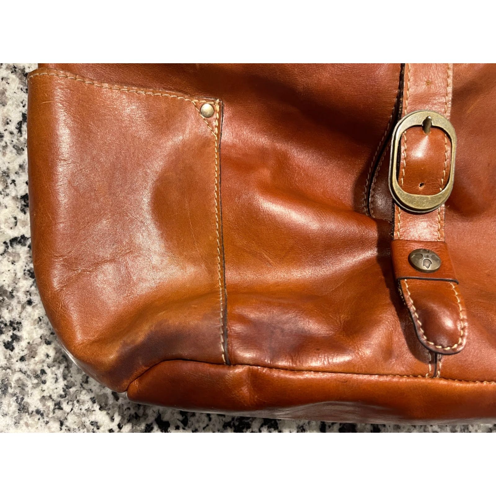 Patricia Nash Patricia Nash Hobo Heritage Brown Leather Large Shoulder Bag) Size ONE SIZE - 3 Thumbnail