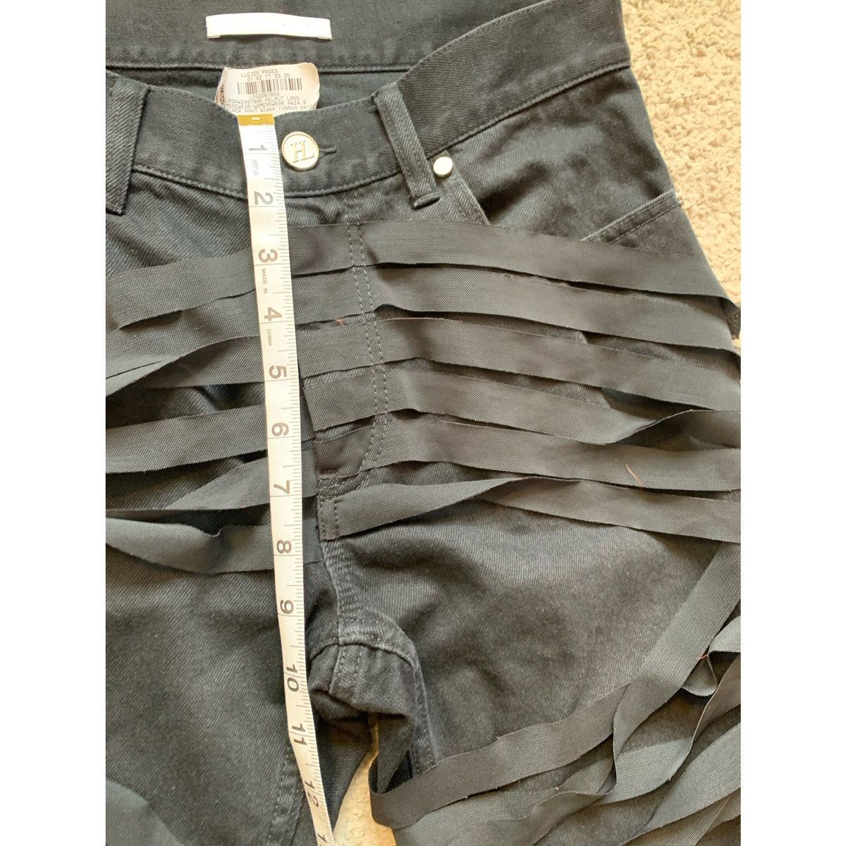 Helmut Lang HELMUT LANG BLACK RIBBON PANTS Size US 31 - 13 Thumbnail