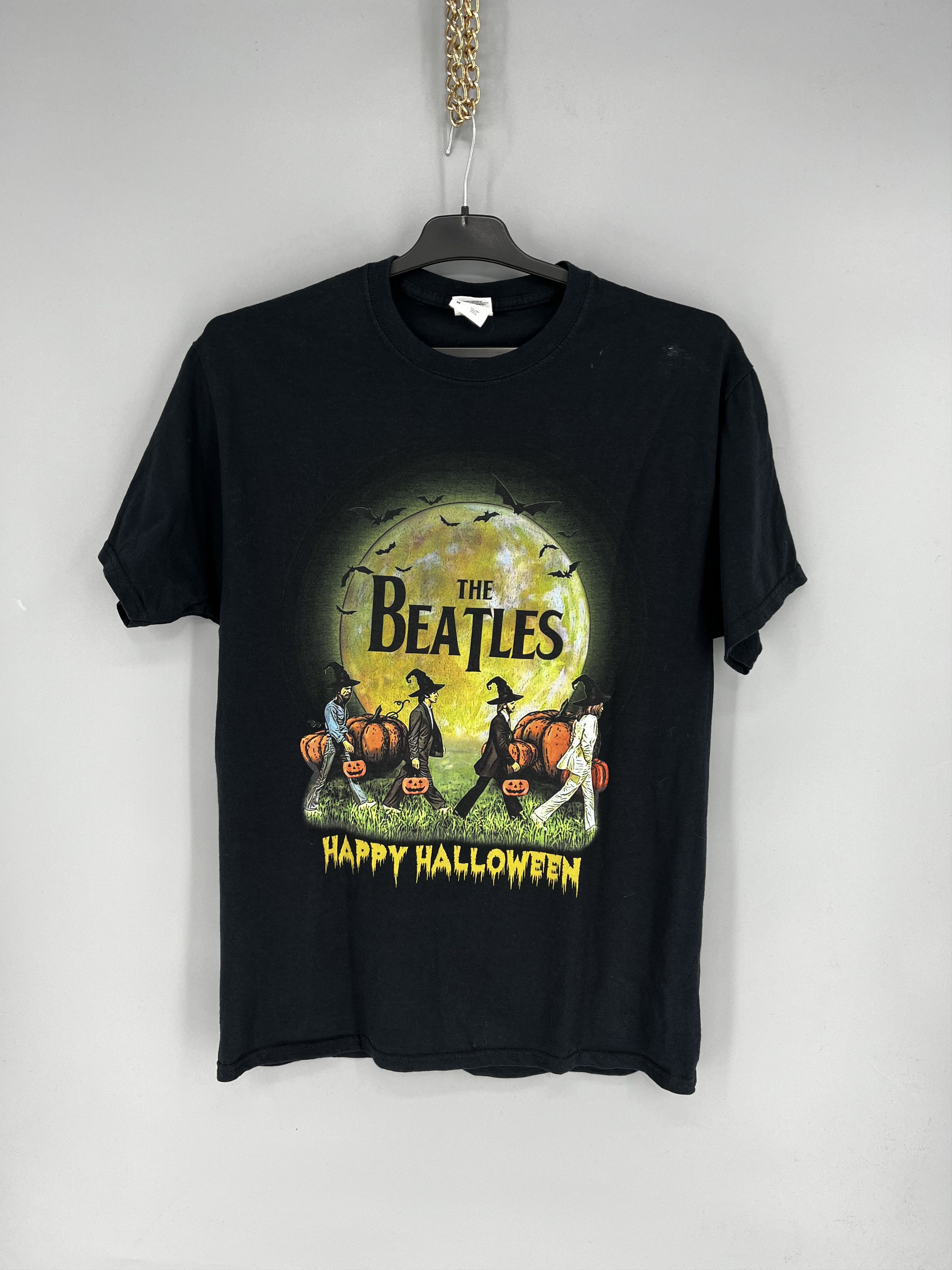 Band Tees Vintage The Beatles Happy HalloweenThrashed Rock Streetwear Size US M / EU 48-50 / 2 - 1 Thumbnail