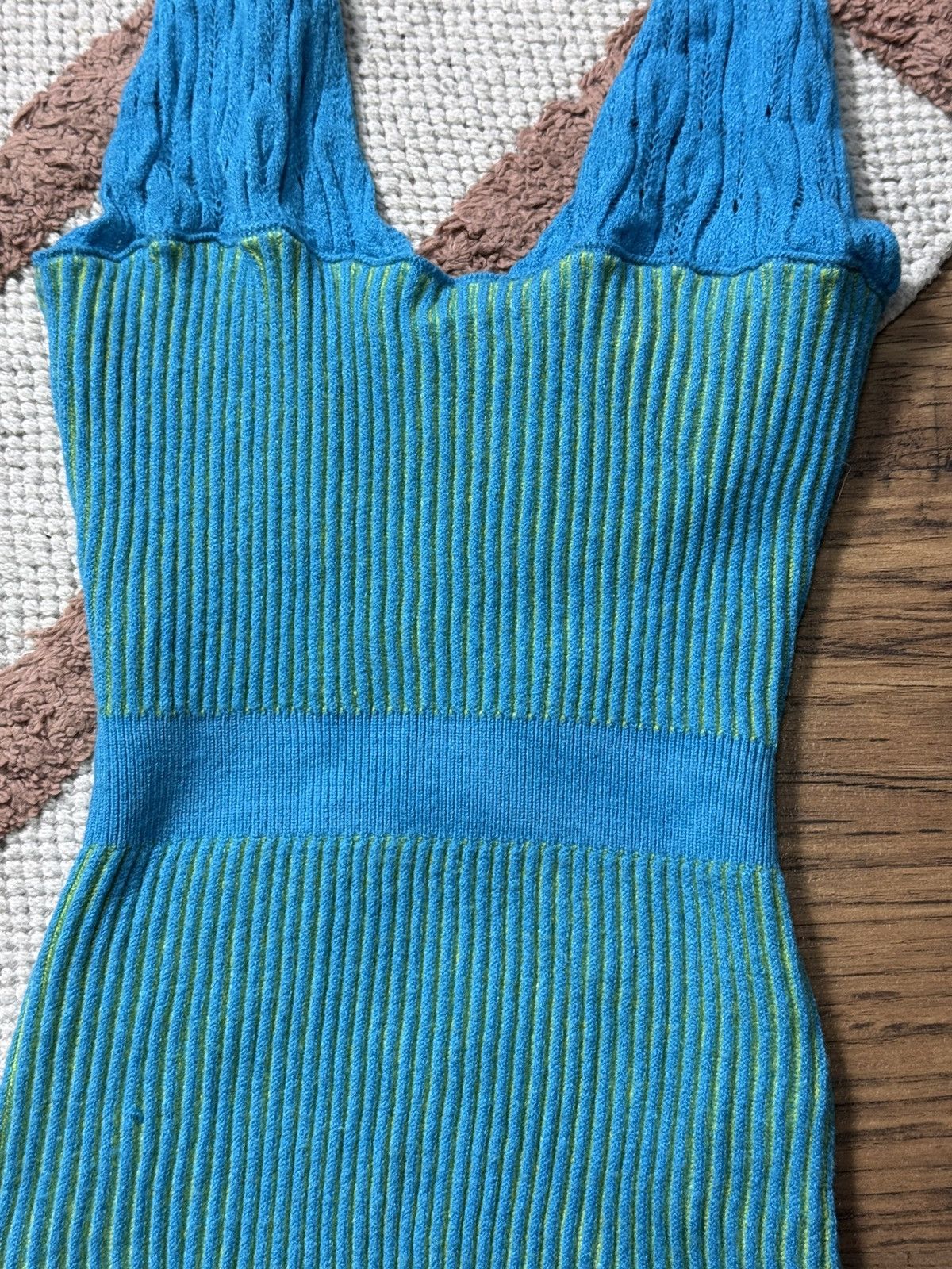 Vintage RIBBED CUTE SUIT ROMPER OVERALLS Size S / US 4 / IT 40 - 3 Thumbnail