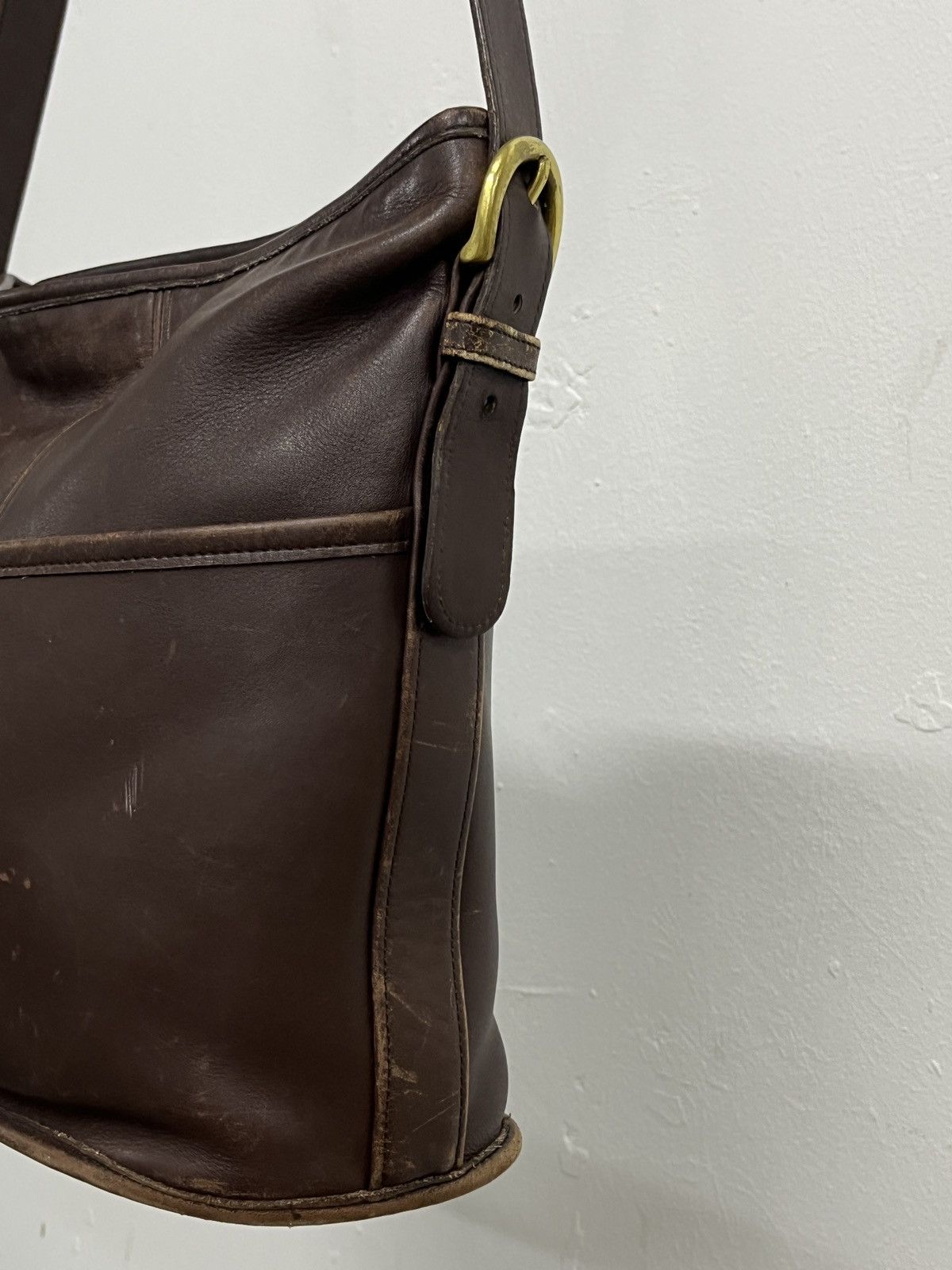 Coach Coach Vintage Tanned Patina Cowhide Leather Bucket Bag Size ONE SIZE - 4 Thumbnail