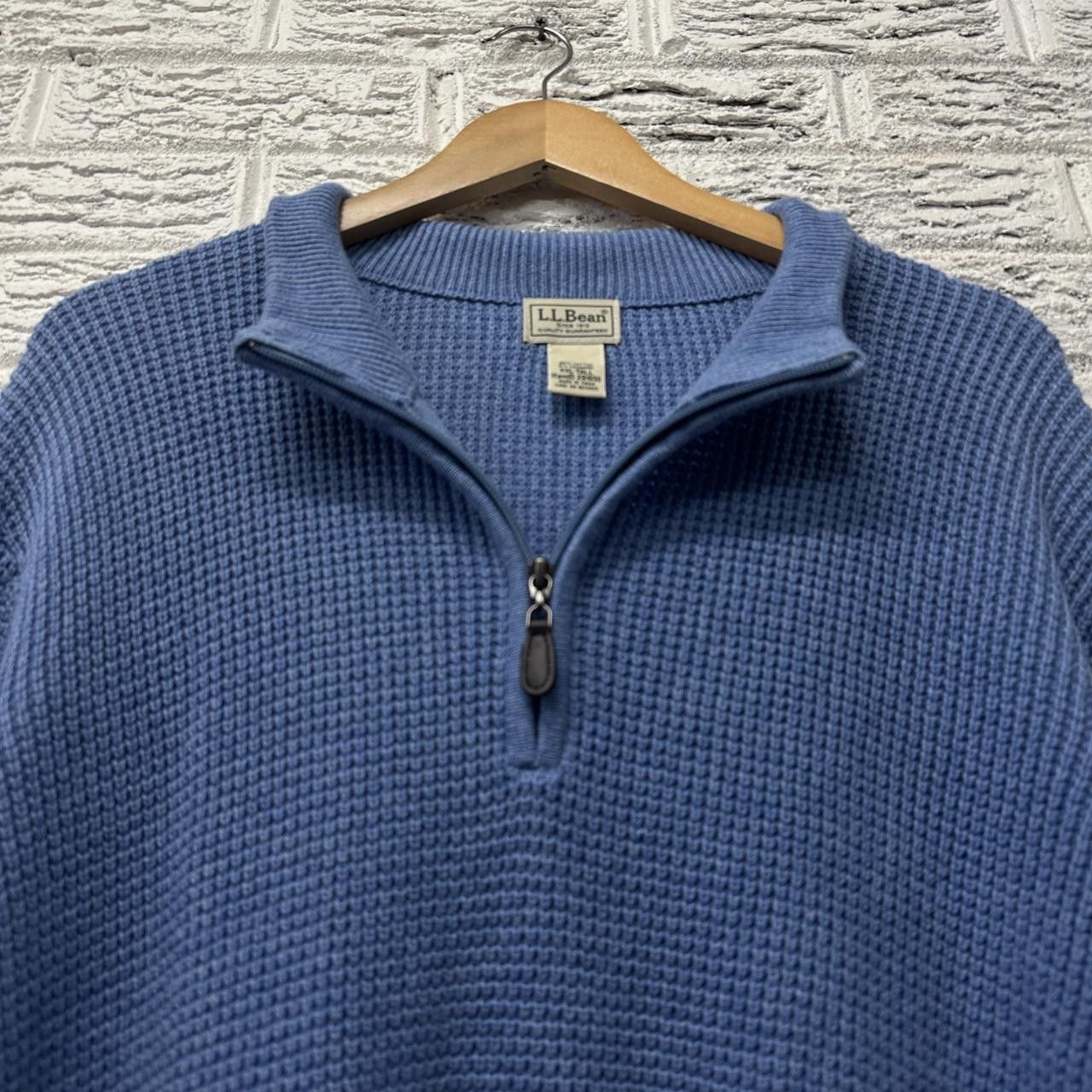 L.L. Bean Vintage L.L. Bean 1/4 Zip Sweater Blue XXL Tall Size US XXL / EU 58 / 5 - 1 Thumbnail