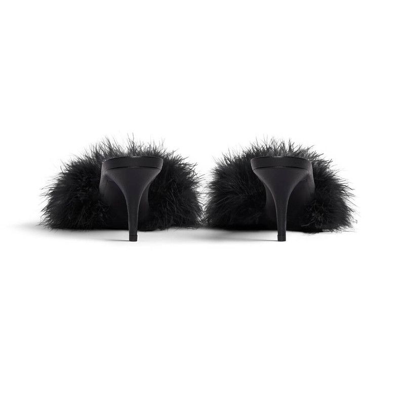 Balenciaga o1la1rc1a1125 Boudoir 70mm Sandals in Black Size US 10 / IT 40 - 5 Thumbnail