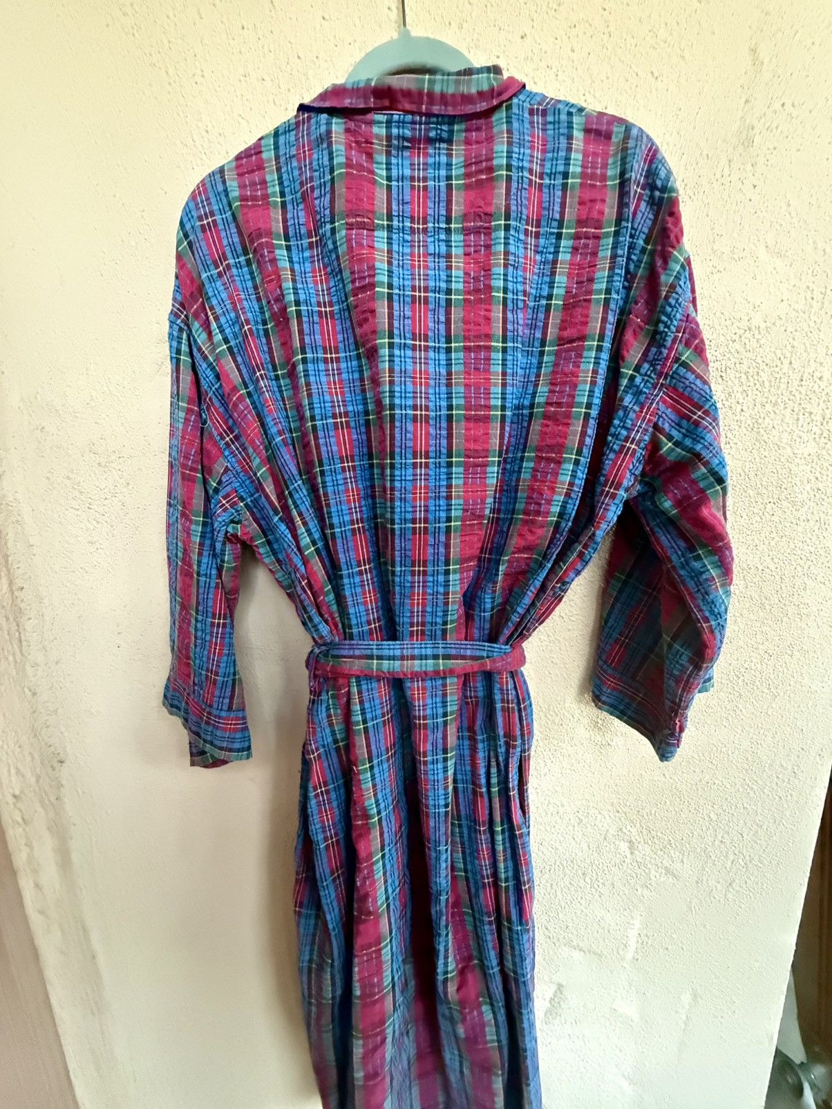 Christian Dior Monsieur Vintage 80’s Christian Dior Monsignor blue& red plaid robe Size ONE SIZE - 2 Thumbnail