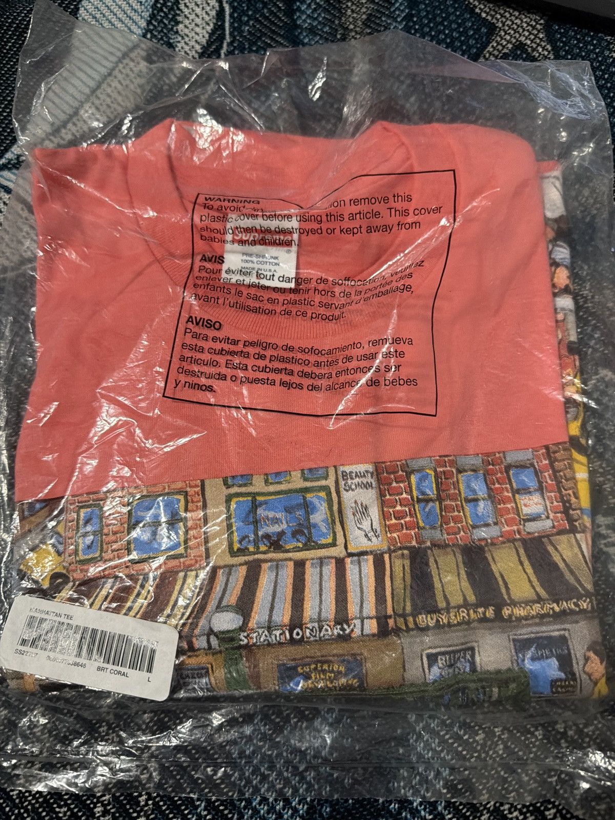 Supreme Supreme Manhattan Tee SS22 Size US L / EU 52-54 / 3 - 2 Thumbnail