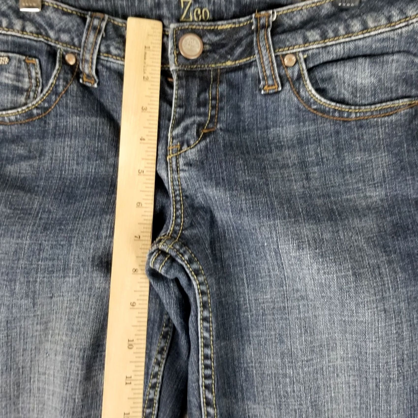 Denime Zico Jeans Women Bootcut Denim 29X31 Size 9 Low Rise Blue 5-Pocket Regular Vintage: No Womens Size 30" / US 8 / IT 44 - 4 Thumbnail