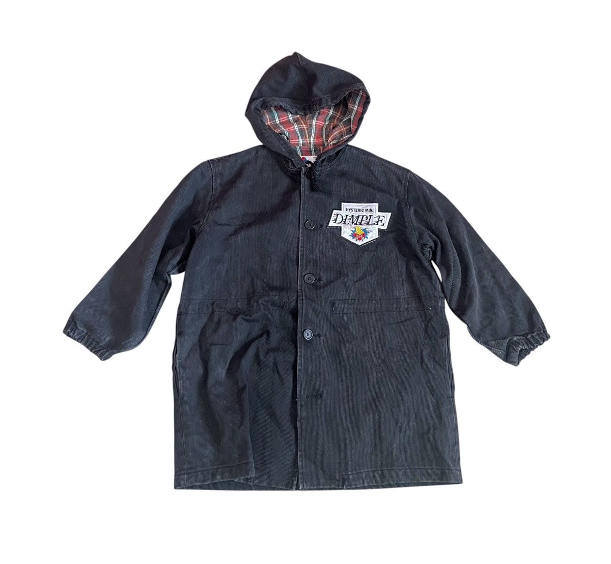 Hysteric Glamour TAX FREE 🇺🇸 hysteric mini patched faded dimple hooded jacket Size US S / EU 44-46 / 1 - 6 Thumbnail