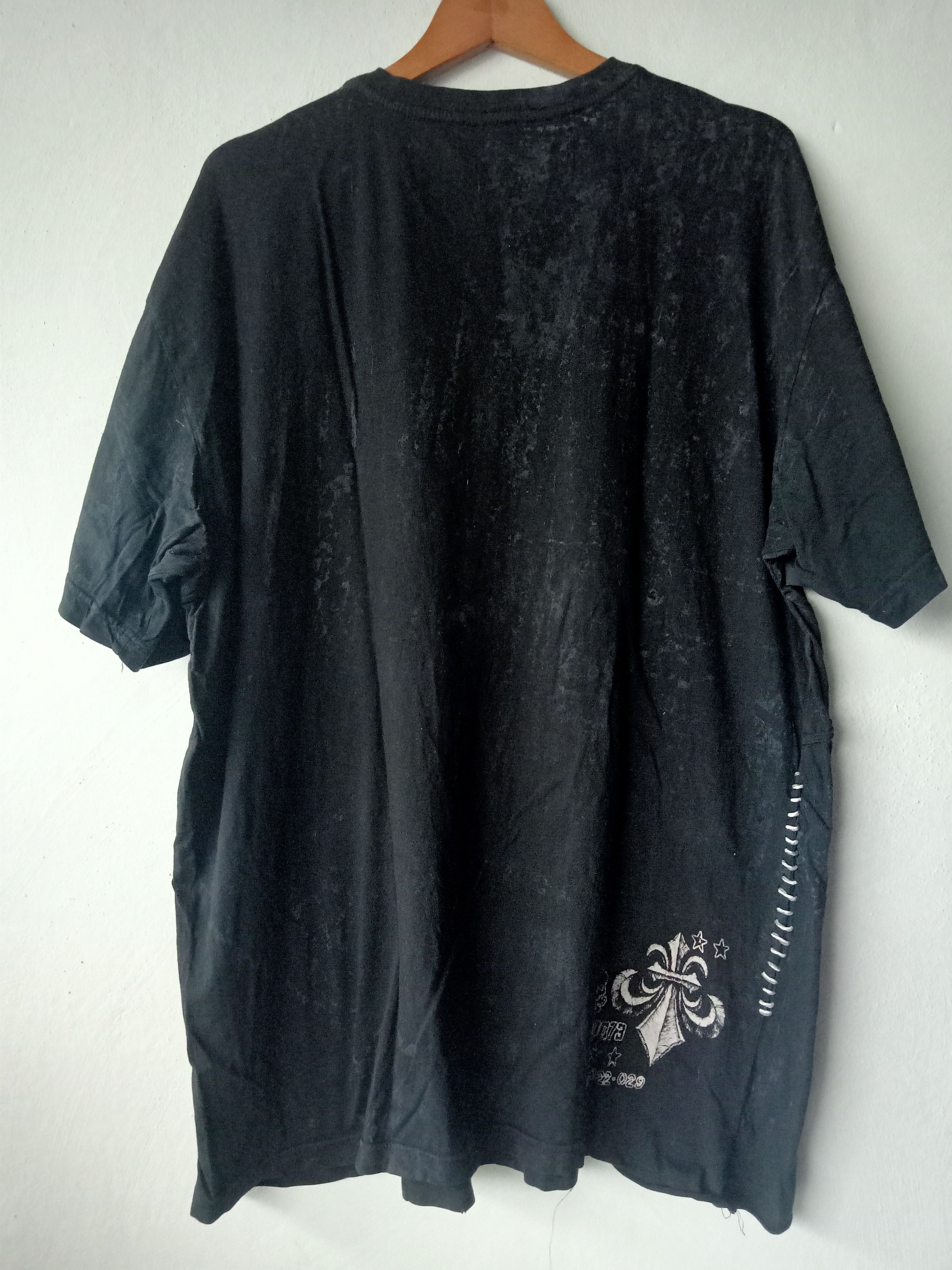 Affliction Affliction Biglogo Spellout Patchwork Distressed T shirt Size US XXL / EU 58 / 5 - 2 Thumbnail