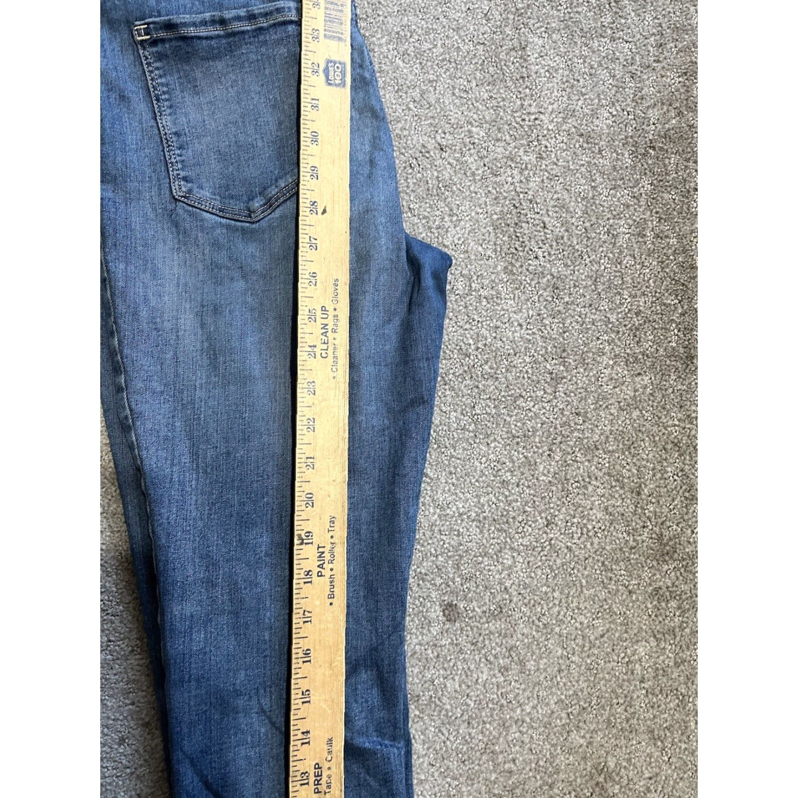 Vintage Vera Wang Simply Vera Skinny Jeans Size 10 Blue Distressed Women Jeans Size 32" / US 10 / IT 46 - 7 Thumbnail