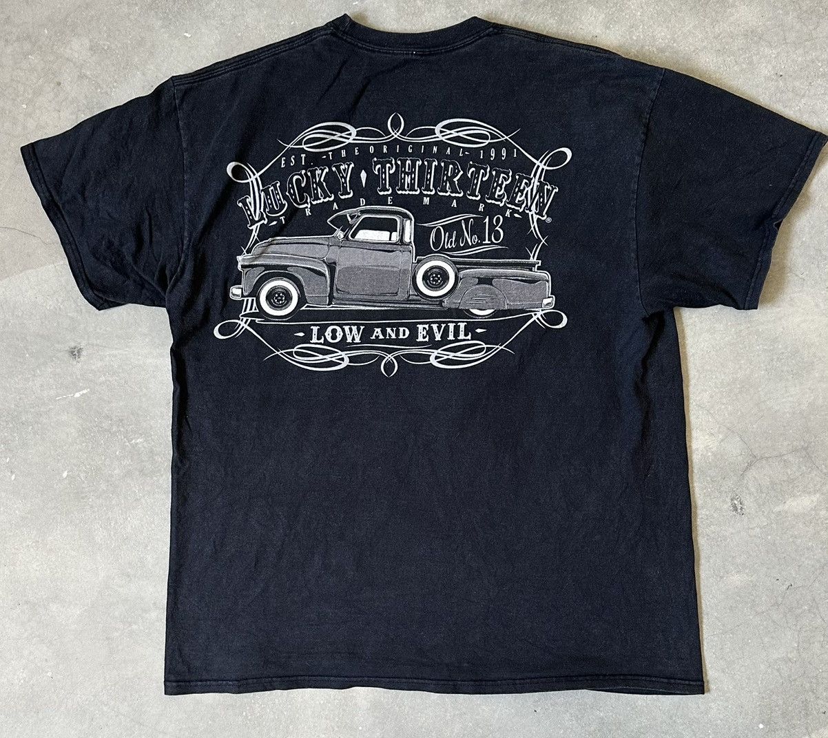 Vintage VINTAGE LUCKY THIRTEEN TEE Size US L / EU 52-54 / 3 - 1 Thumbnail