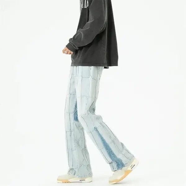Other Plaid Stacked Denim Jeans Vintage y2k Size US 30 / EU 46 - 4 Thumbnail