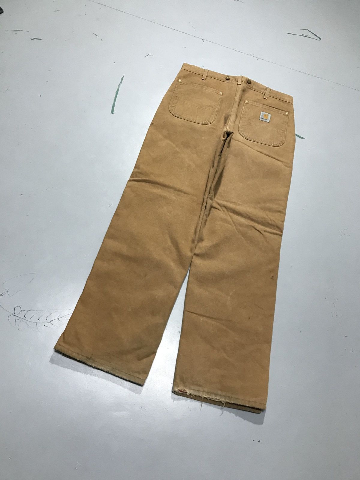 Carhartt Vintage carhartt B10 BRN quintet line workwear Size US 34 / EU 50 - 8 Thumbnail