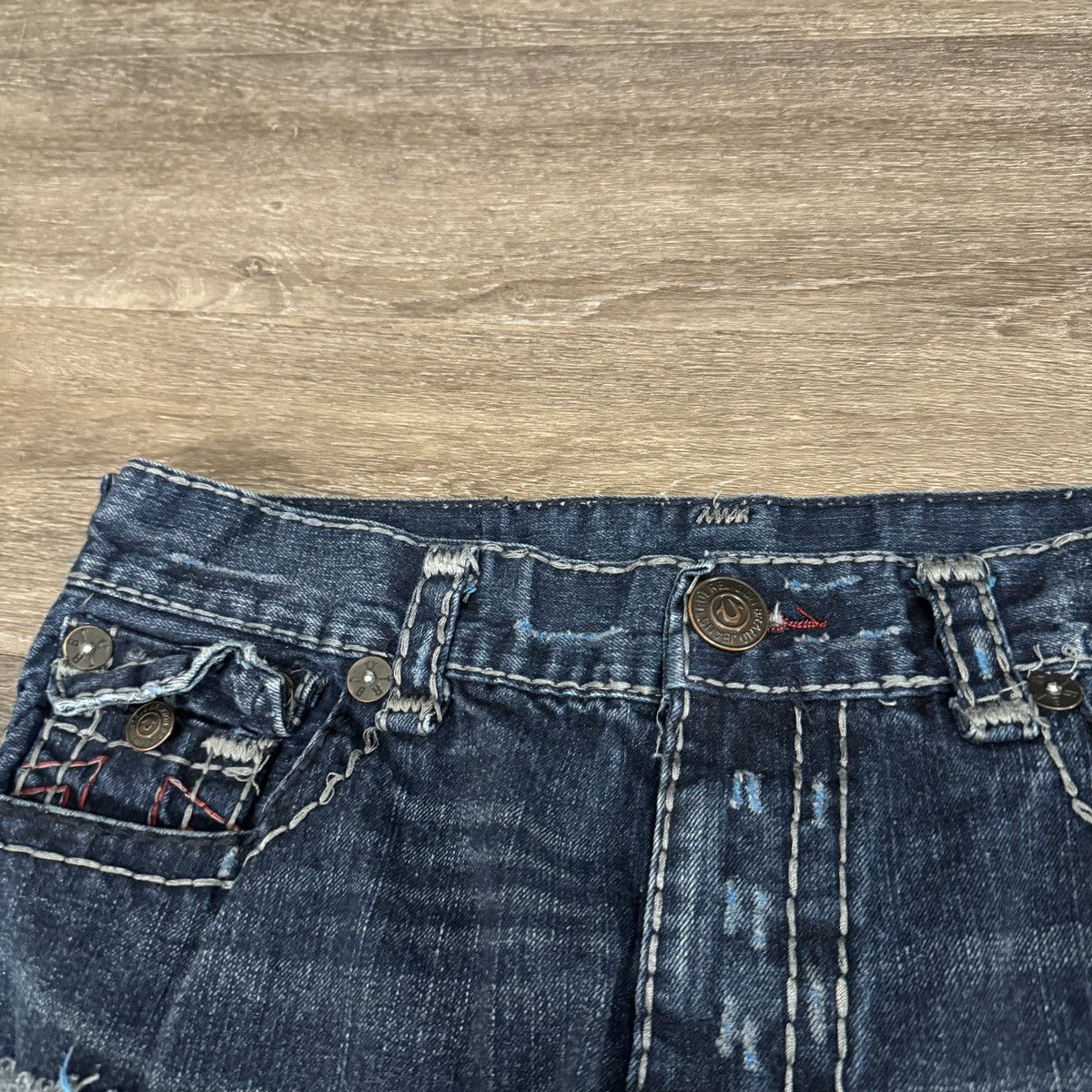 JNCO × True Religion × Vintage Vintage Y2K True Religion baggy wide leg distressed jeans Size US 34 / EU 50 - 8 Thumbnail