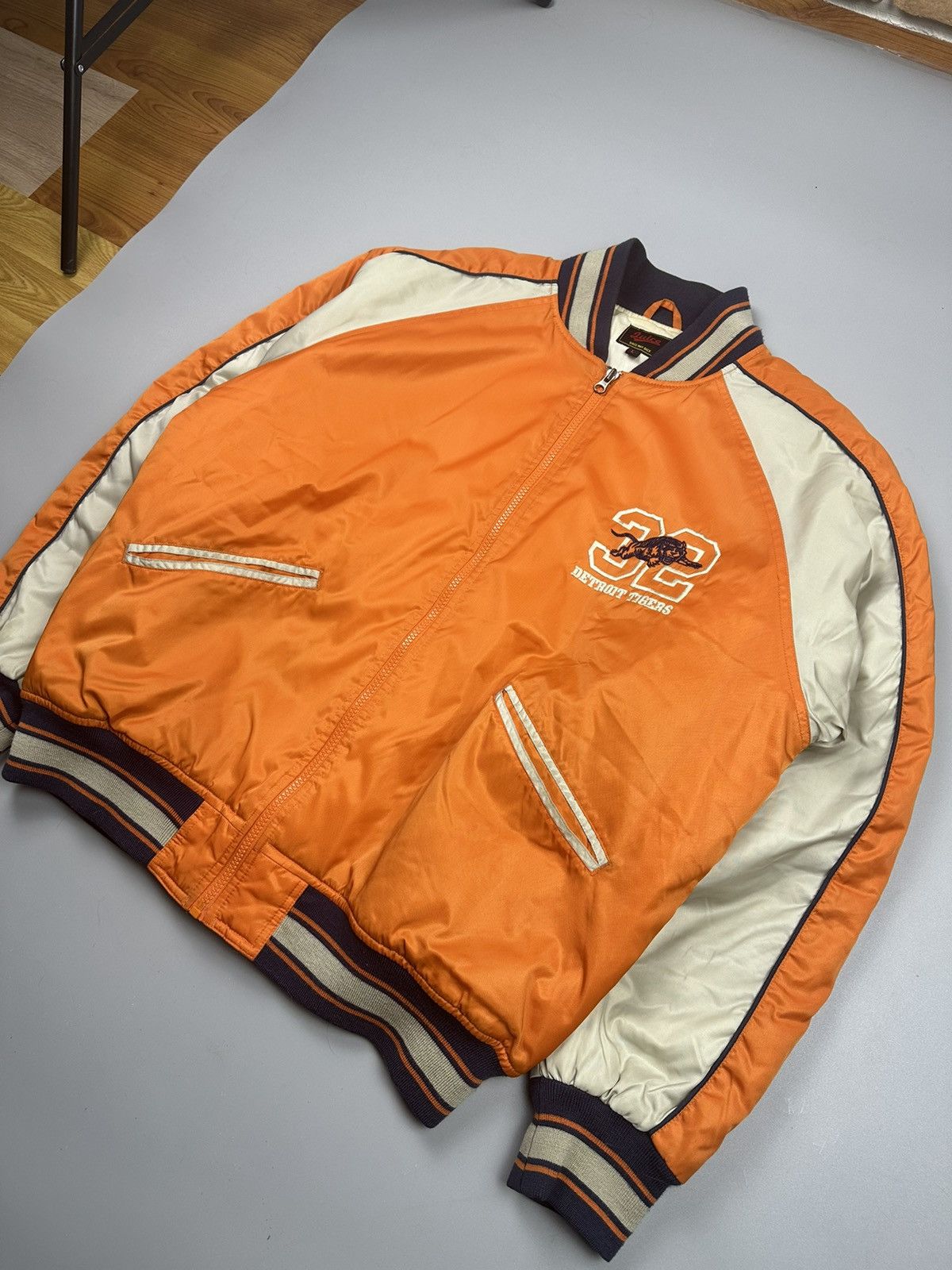 Other Vintage Detroit Tigers NBL bomber jersey Size US L / EU 52-54 / 3 - 2 Thumbnail