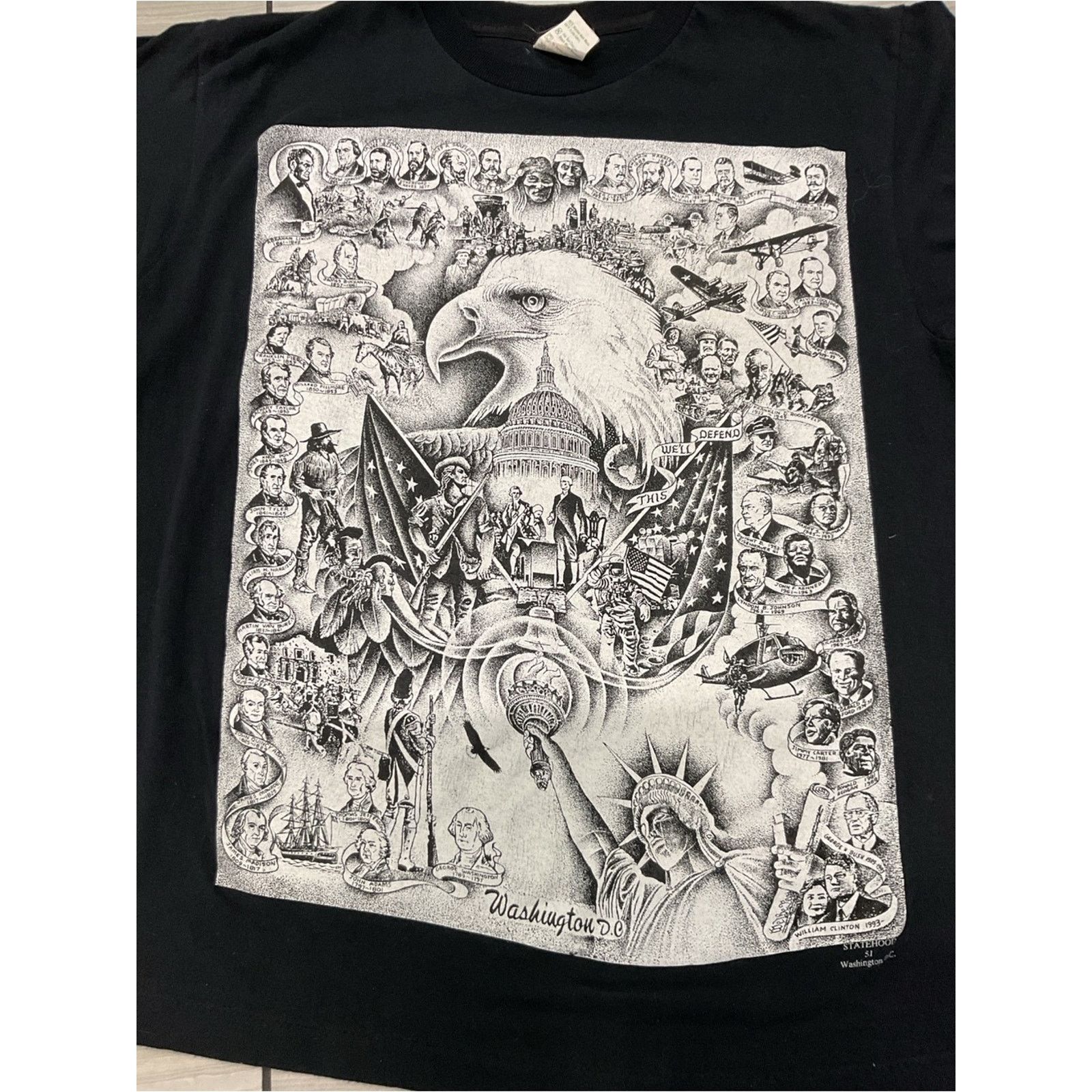 Vintage Washington D.C. Americana Graphic T-Shirt Size US L / EU 52-54 / 3 - 3 Thumbnail
