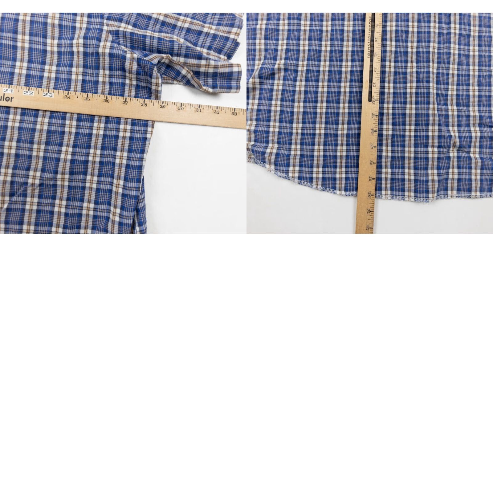 Wrangler VINTAGE Wrangler Shirt Mens Big 2X Blue Plaid Pearl Snap Button-Down Western Size US XXL / EU 58 / 5 - 8 Thumbnail
