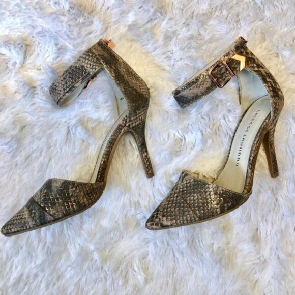 Chinese Laundry Chinese Laundry Heels 6.5 D’Orsay 4” Solitaire Snake Cocktai Size US 6.5 / IT 36.5 - 4 Thumbnail