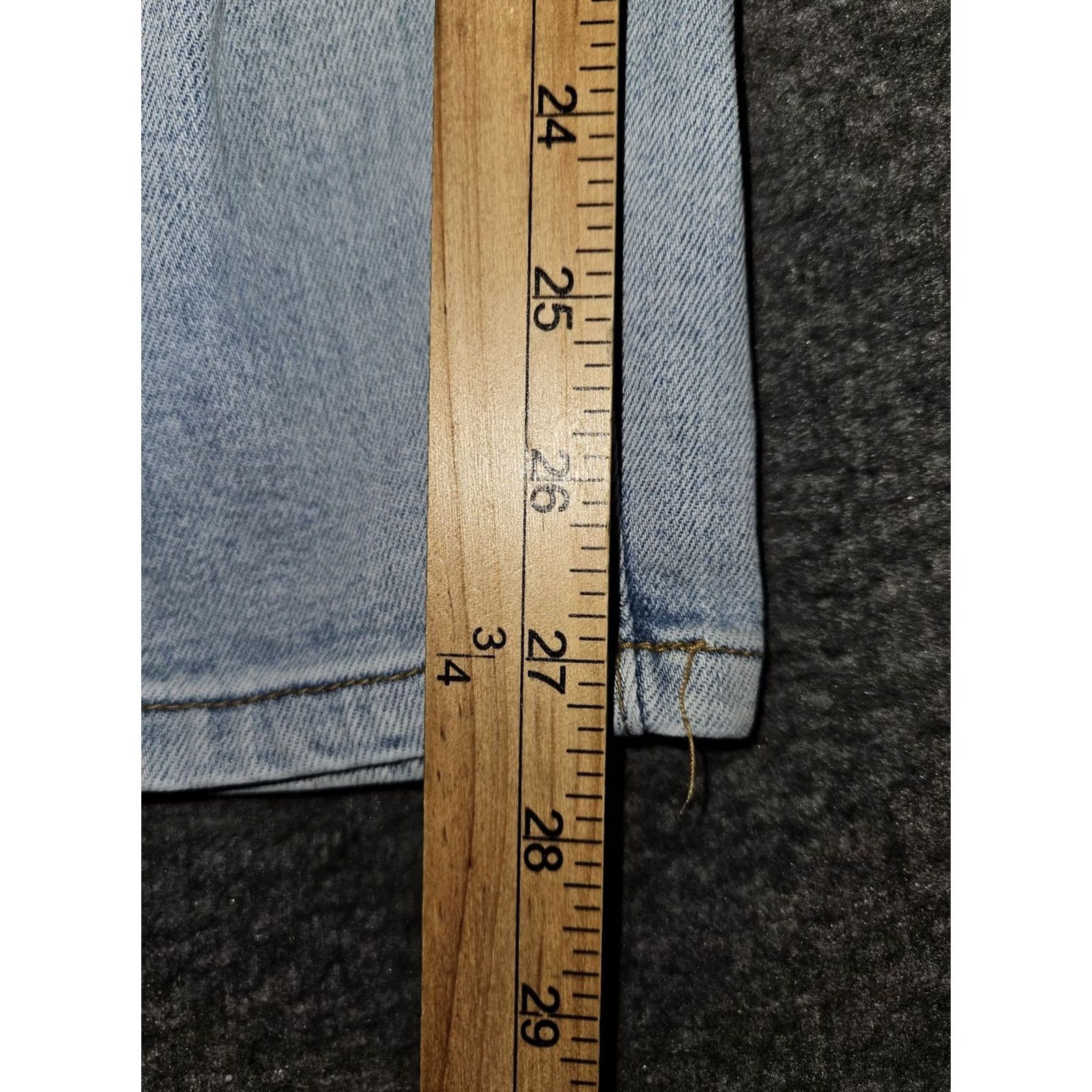 Vintage Judy Blue Jeans Womens Light Wash Boyfriend Fit Distressed Stretch JB8278 7/28 Denim Jeans Women’s Relaxed Straight Leg Size 28" / US 6 / IT 42 - 6 Thumbnail