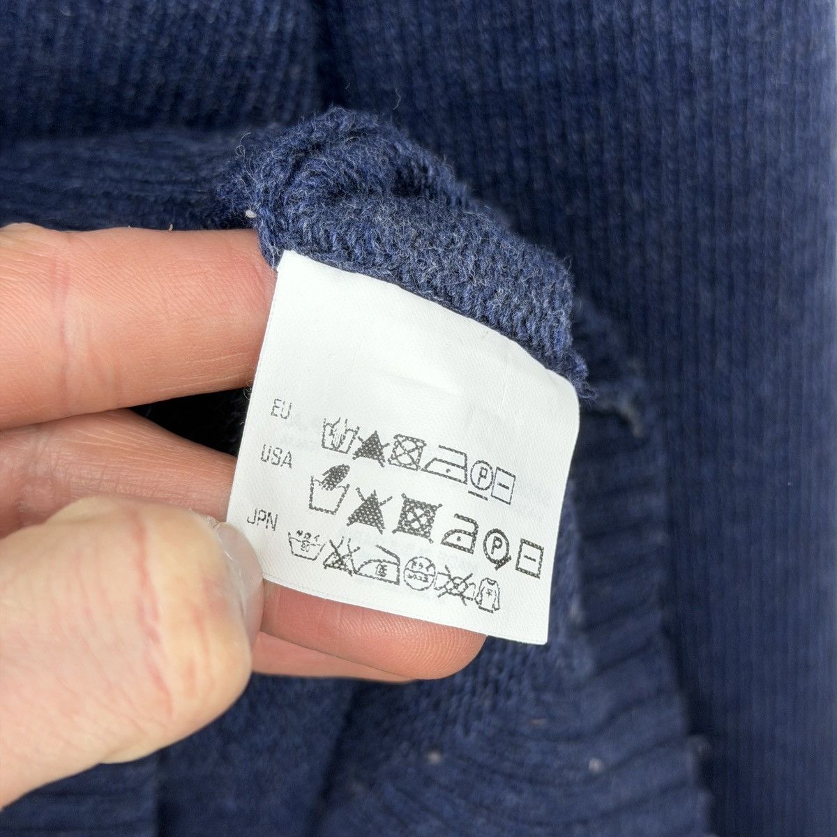 Stone Island Stone Island Sweater Knit Jumper Wool Navy Size US XXL / EU 58 / 5 - 9 Thumbnail