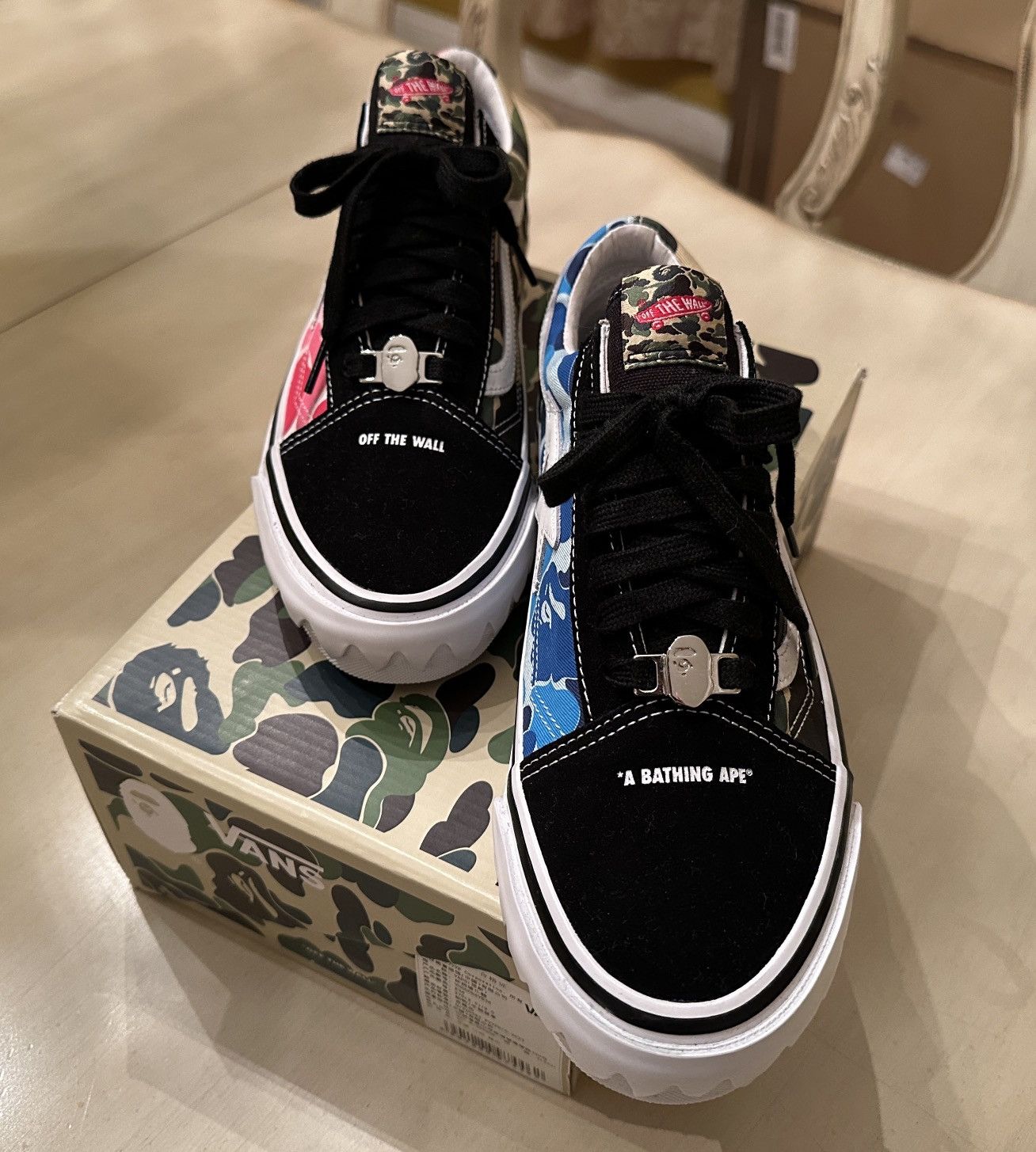 Vans Vans x Bape Old Skool 36’ ABC Camo Size US 9 / EU 42 - 4 Thumbnail