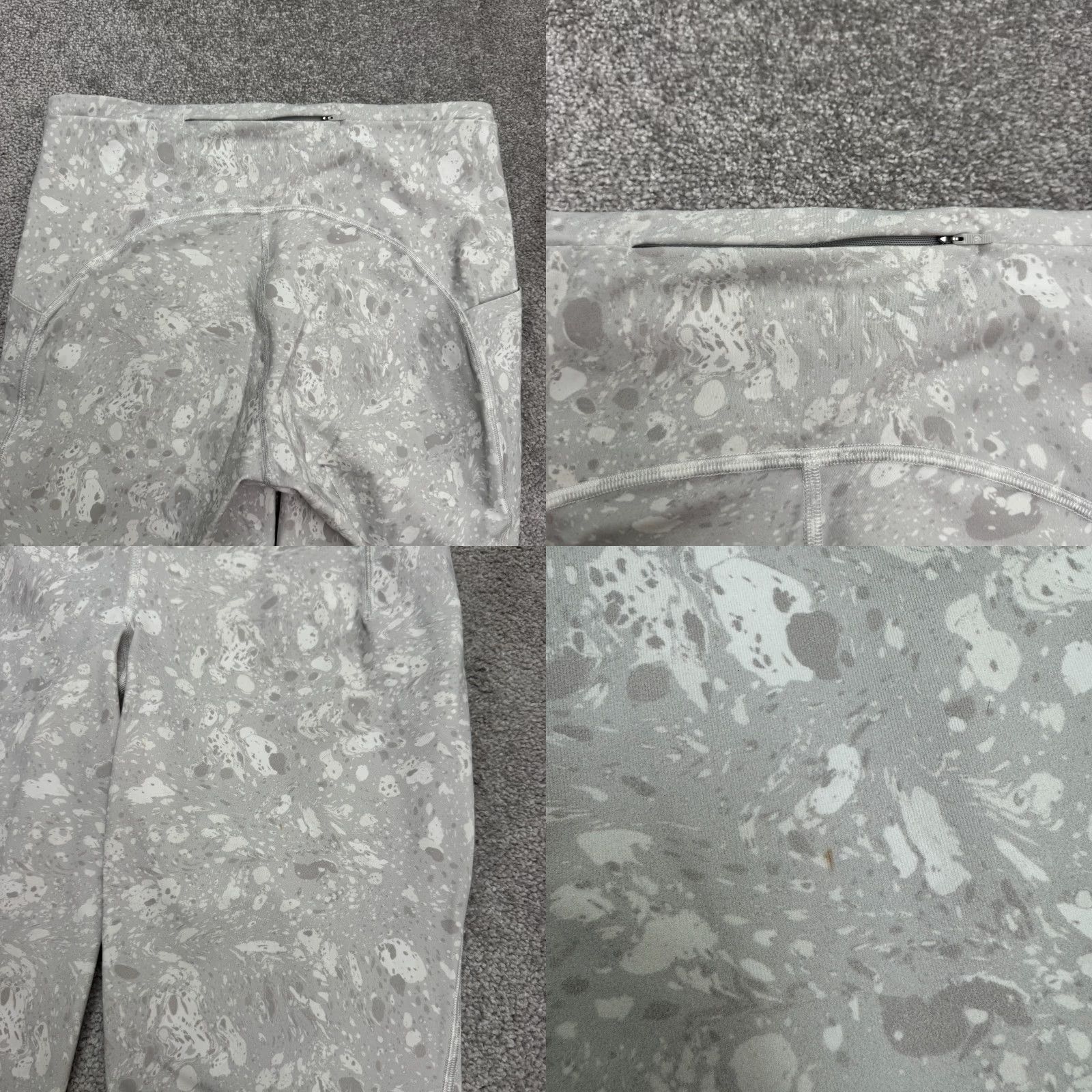 Lululemon Lululemon Base Pace High Rise Crop Active Pants Womens 12 Gray Athletic Cropped 20.5 in Inseam Size 34" / US 12 / IT 48 - 8 Thumbnail