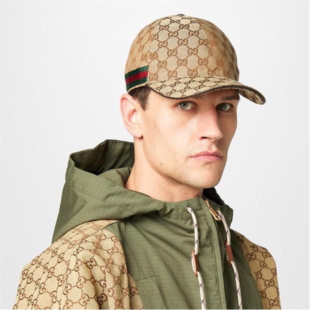 Gucci GUCCI Men'S Gg Monogram Canvas Cap Size ONE SIZE - 2 Thumbnail