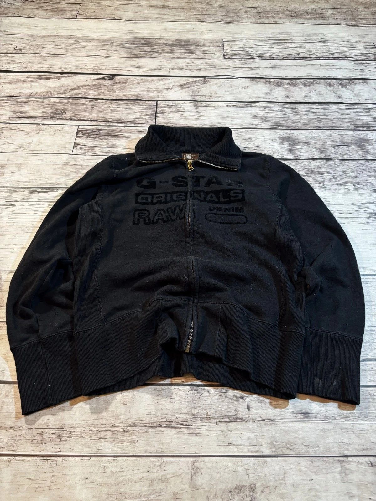 G-Star G-Star RAW Velur Logo Streewear Full Zip Hoodie Sweatshirt Size US M / EU 48-50 / 2 - 4 Thumbnail