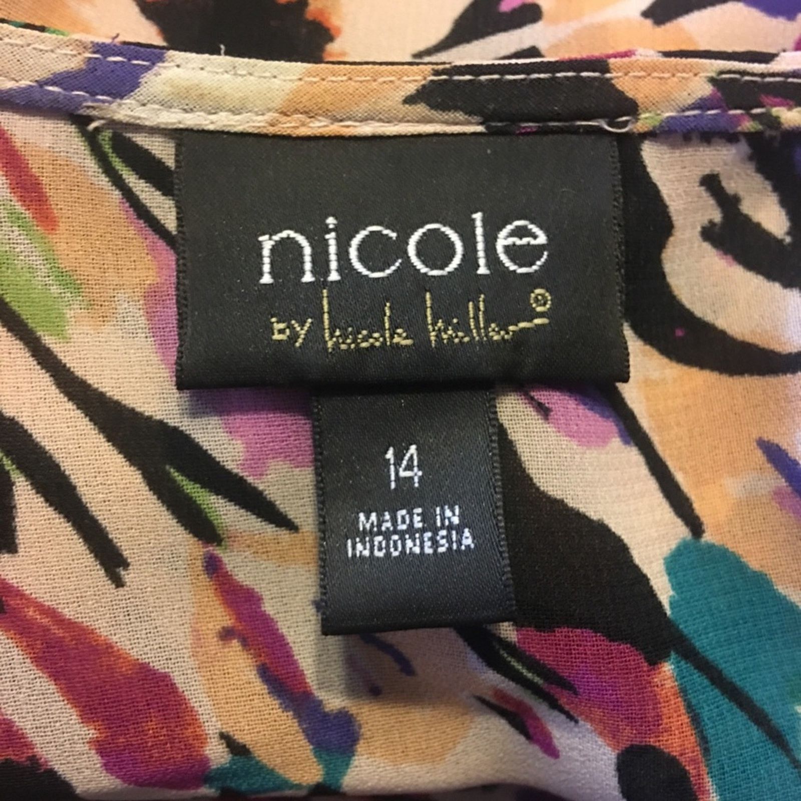 Other Nicole Miller painting print caftan style dress Size XL / US 12-14 / IT 48-50 - 7 Thumbnail
