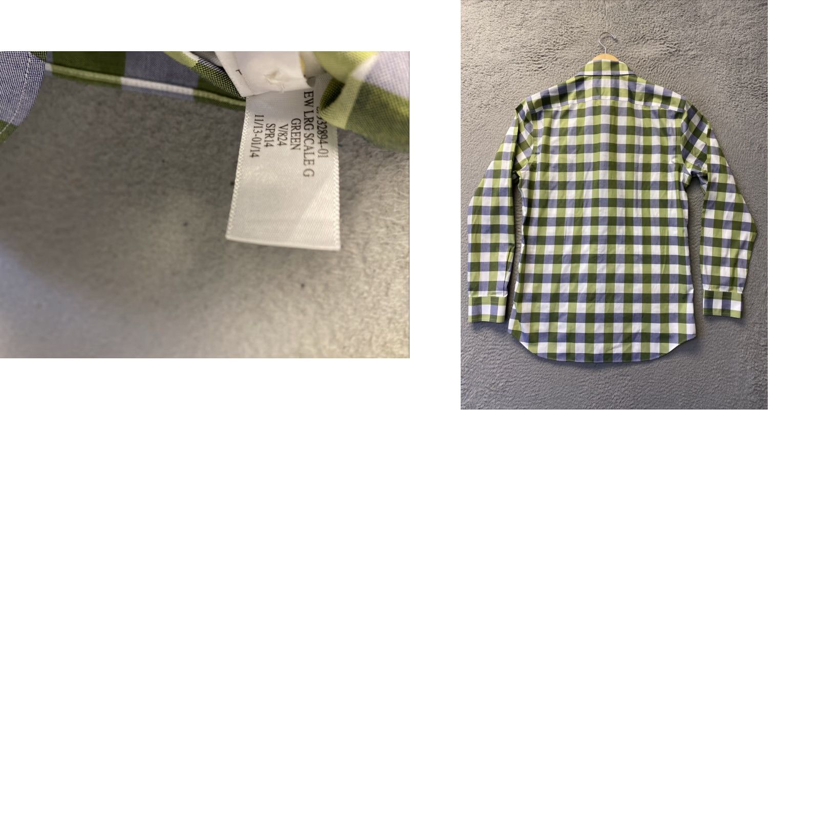 Banana Republic Banana Republic Button Shirt Men’s M Slim Green Blue Gray Check Plaid /167-27 Size US M / EU 48-50 / 2 - 8 Thumbnail