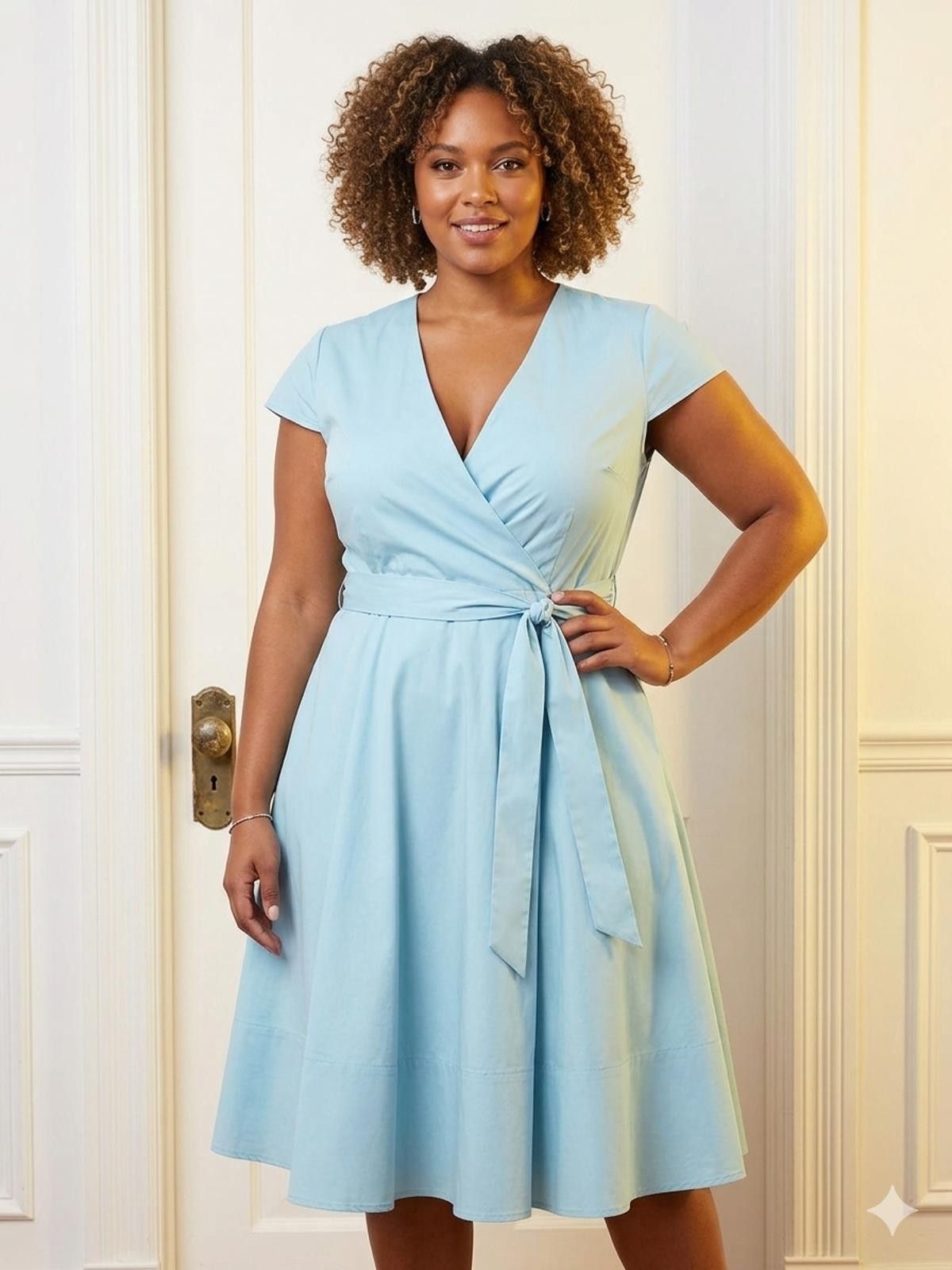 Other Gal Meets Glam julia Engel addison Wrap Dress 14 fit & flare Size XL / US 12-14 / IT 48-50 - 1 Thumbnail