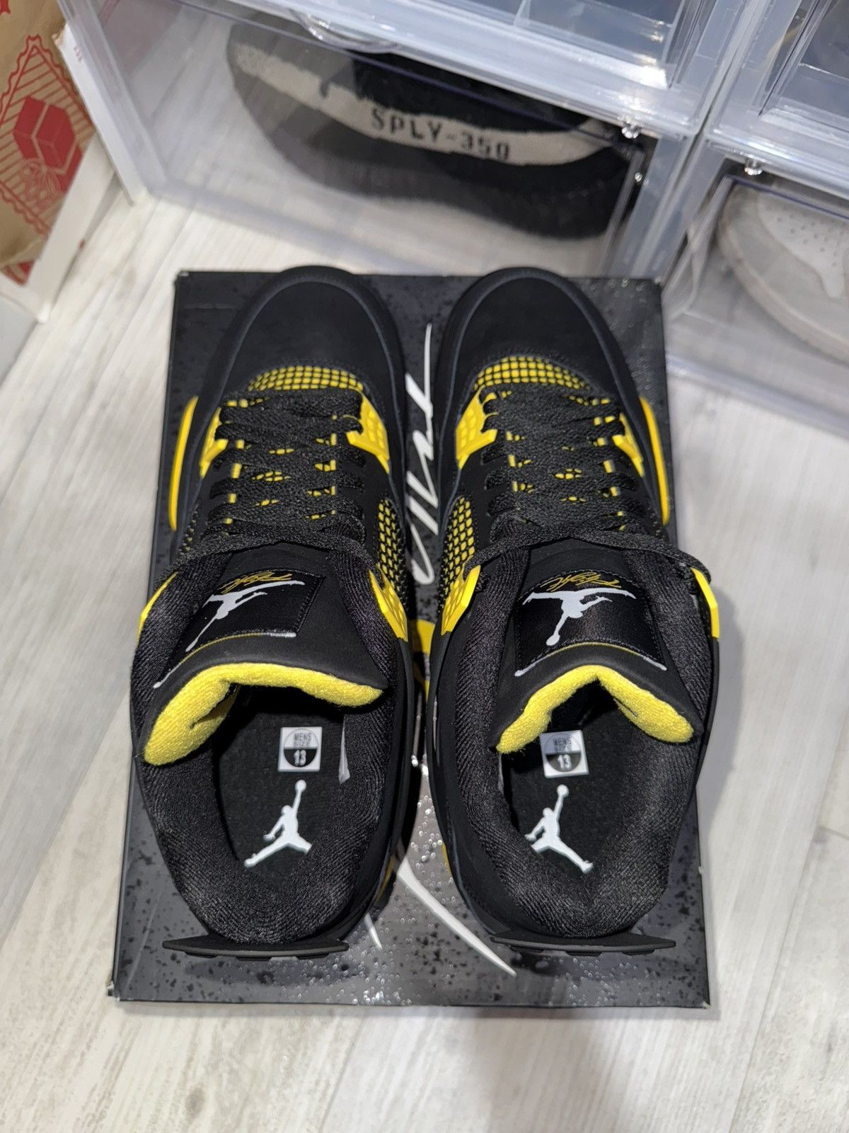 Jordan Brand Air Jordan 4 Retro Yellow Thunder Size US 13 / EU 46 - 6 Thumbnail