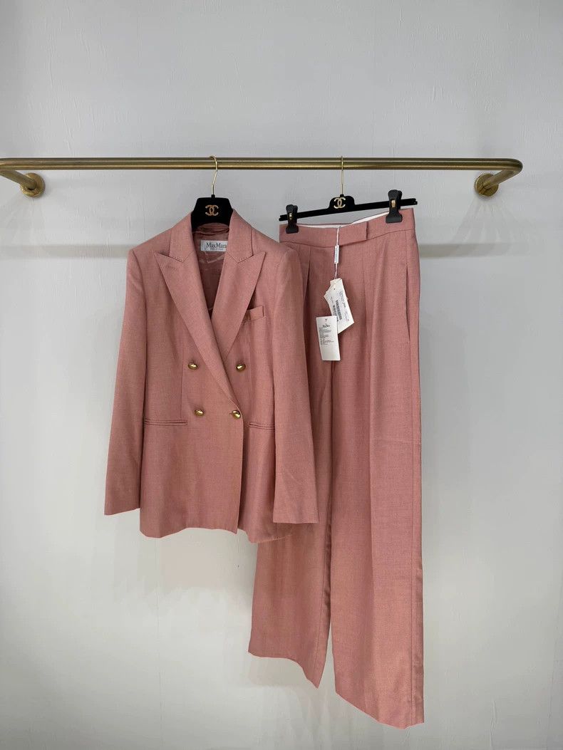Max Mara Max Mara Double-breasted Camel Suit Jacket Size L / US 10 / IT 46 - 6 Thumbnail