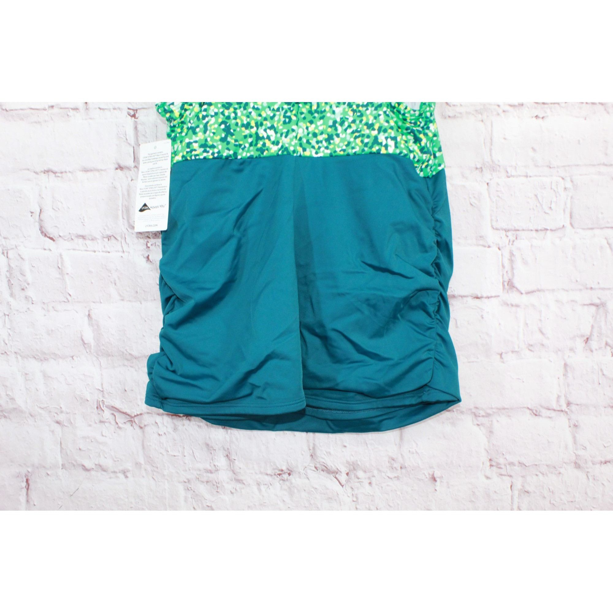 L.L. Bean LL Bean Women’s Side Ruched Tankini Swimsuit Top Size M / US 6-8 / IT 42-44 - 5 Thumbnail