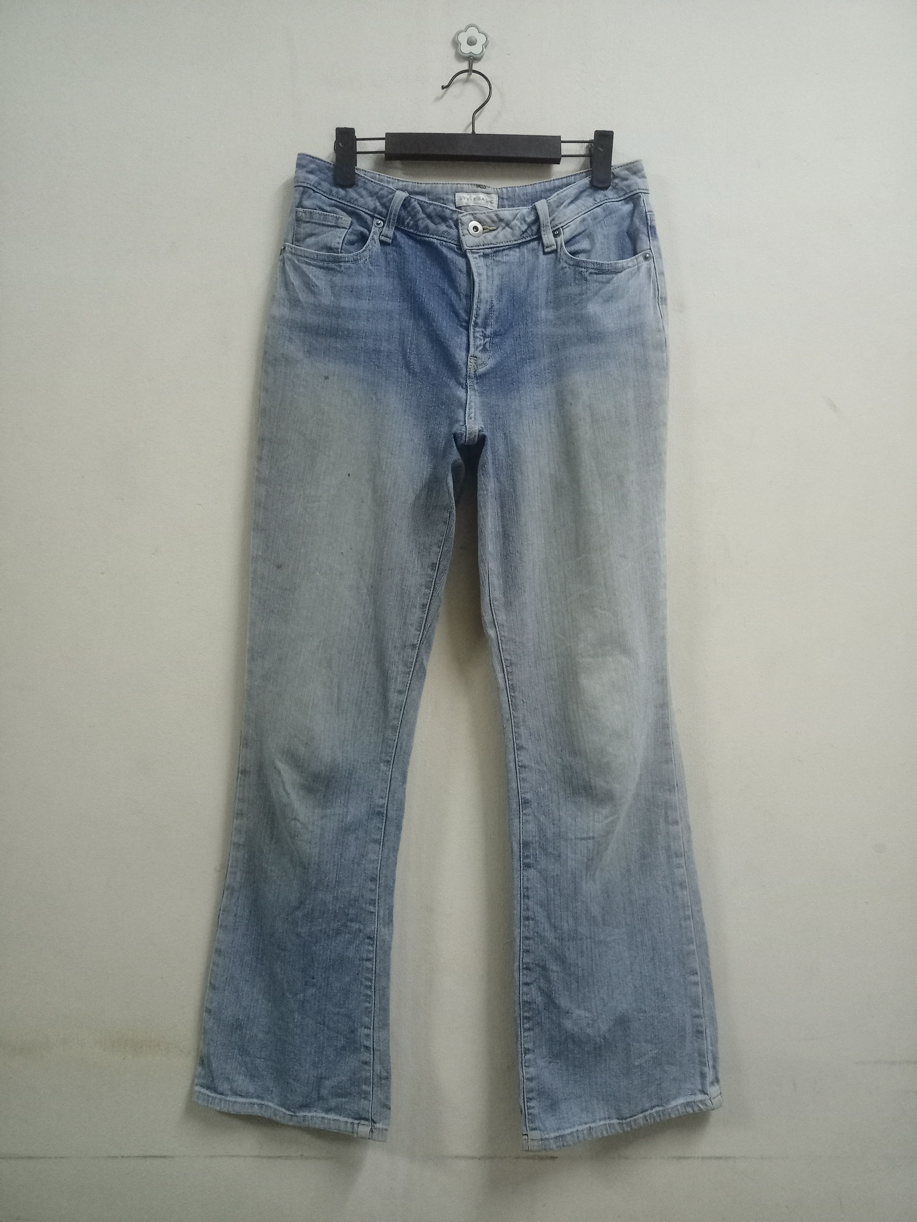 Japanese Brand SALES🔥Vintage Japanese Brand Blue Wash Flare Jeans 29x33 Size 29" - 1 Thumbnail
