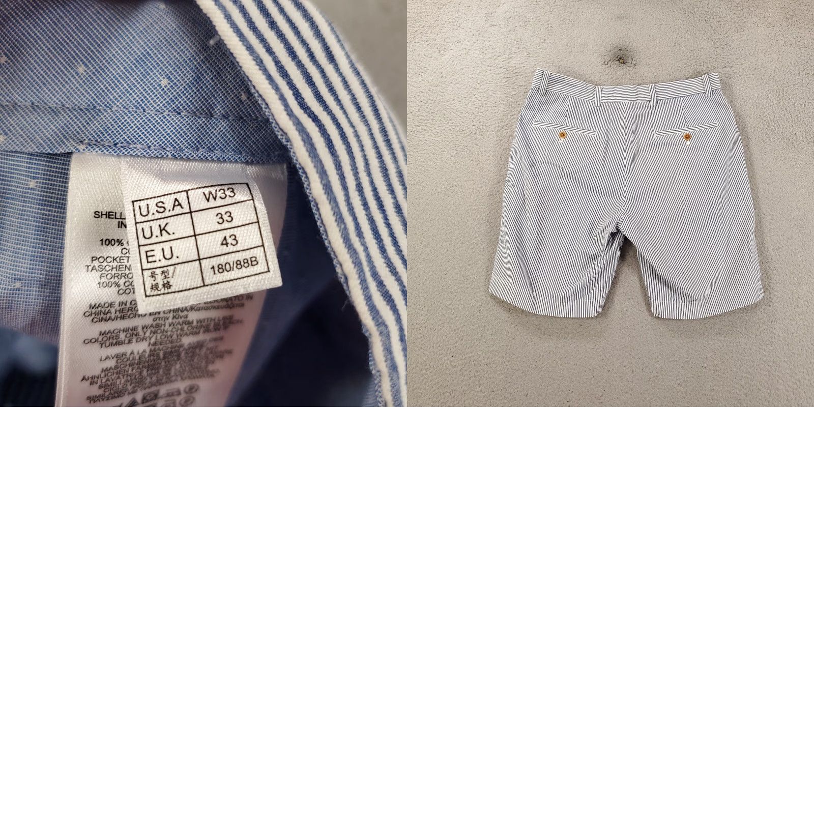 Brooks Brothers Brooks Brothers Seersucker Shorts Mens 33 Blue White Pinstripes Bermuda Casual Preppy Shirts? Size US 33 - 9 Thumbnail