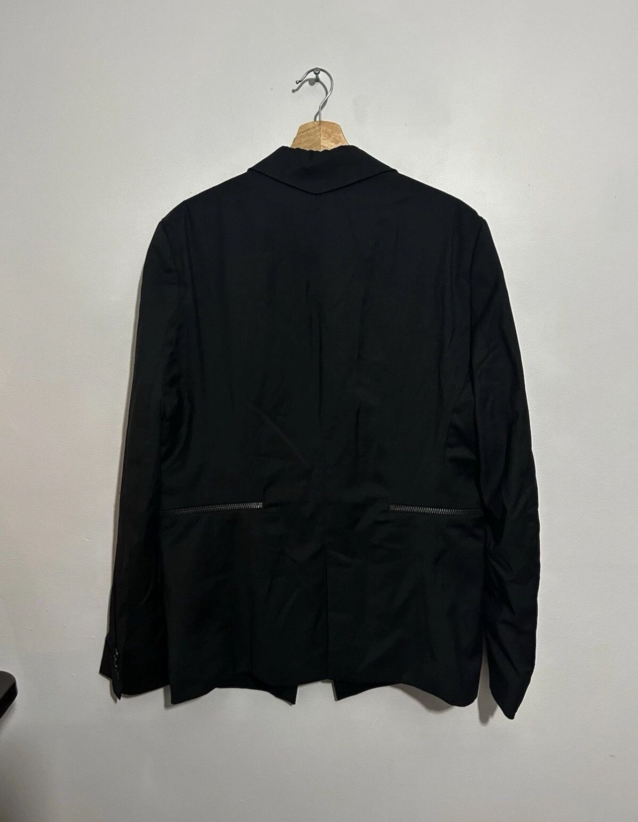 Concepts d'Odeur Mens Odeur Designer Black Blazer, Cool Wool, Size Large. Size 42R - 9 Thumbnail