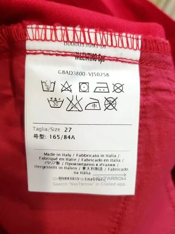 Valentino Valentino Red Cotton Women's Shorts . Size 27" / US 4 / IT 40 - 4 Thumbnail