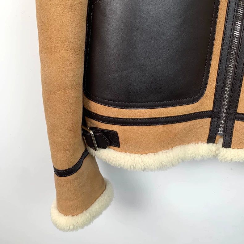 Loewe Loewe Brown leather collar zipper jacket Size S / US 4 / IT 40 - 4 Thumbnail