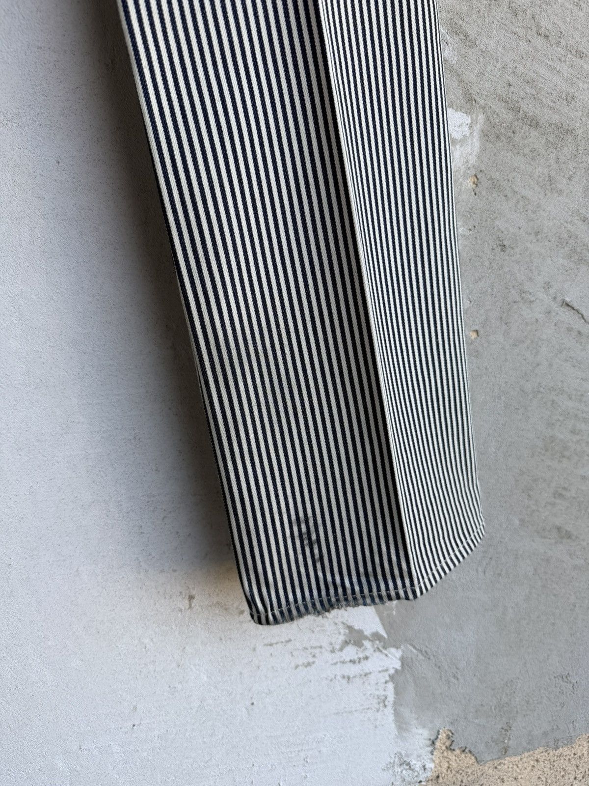 Celine [30fits31] Celine hickory striped flared jeans Size US 31 - 10 Thumbnail
