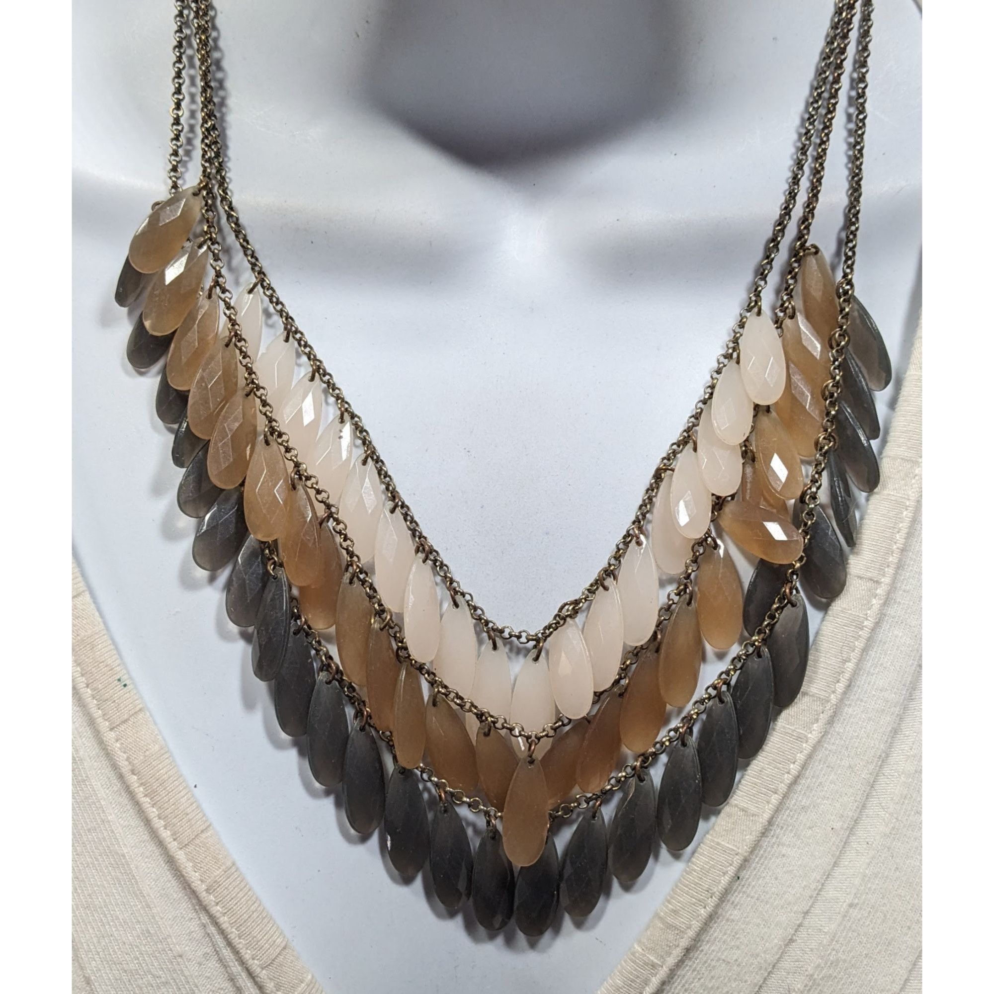 Other Earth Tone Nostalgic Multilayer Fringe Necklace Size ONE SIZE - 4 Thumbnail