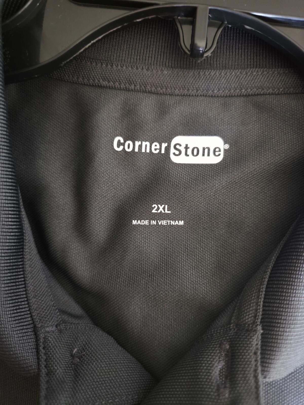 Other CornerStone Men's 2XL Dark Gray Polo Dress Shirt Classic Fit Size US XXL / EU 58 / 5 - 3 Thumbnail