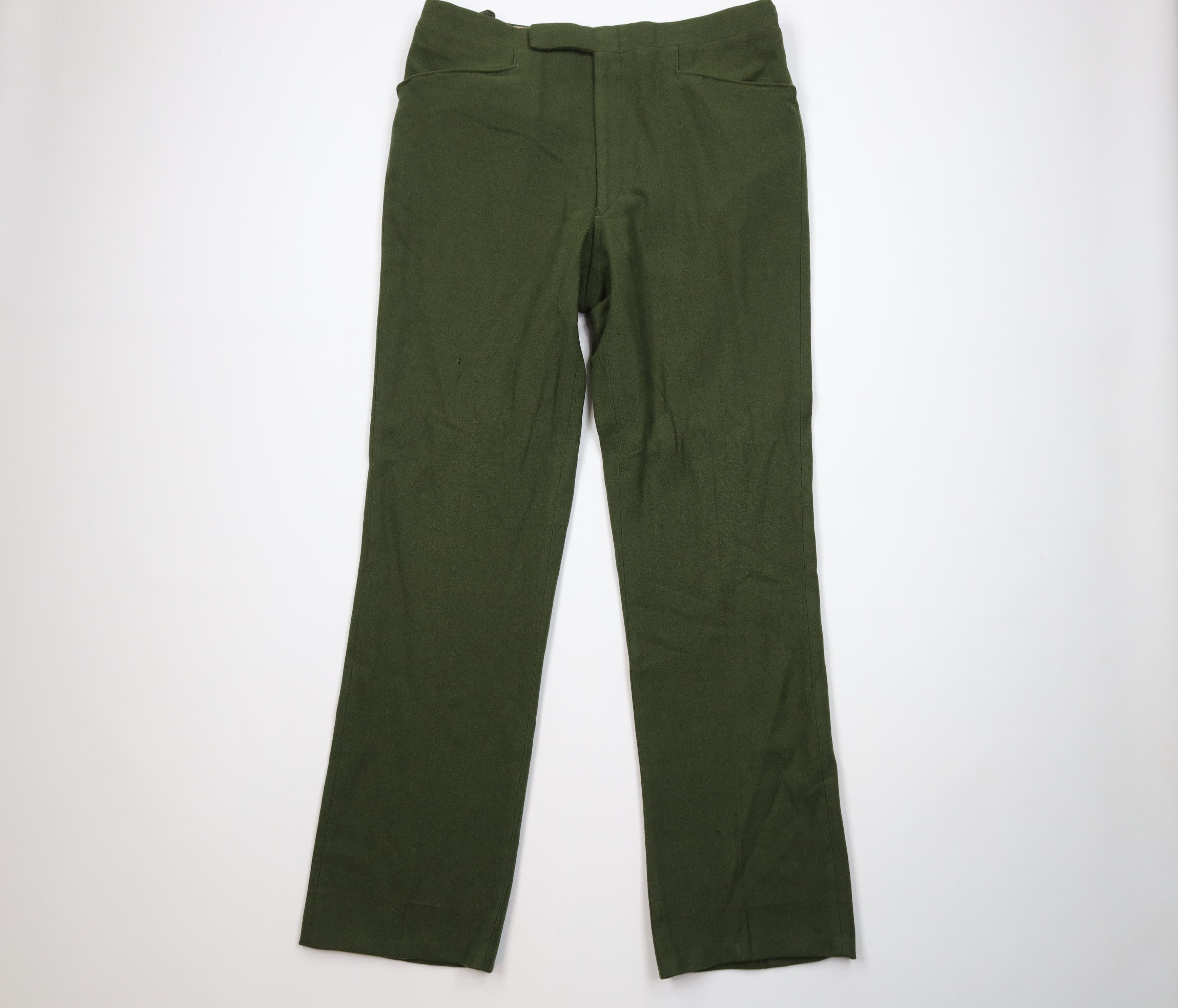 Vintage Vintage 60s Streetwear Wide Leg Buckle Back Pants USA Size US 36 / EU 52 - 1 Thumbnail