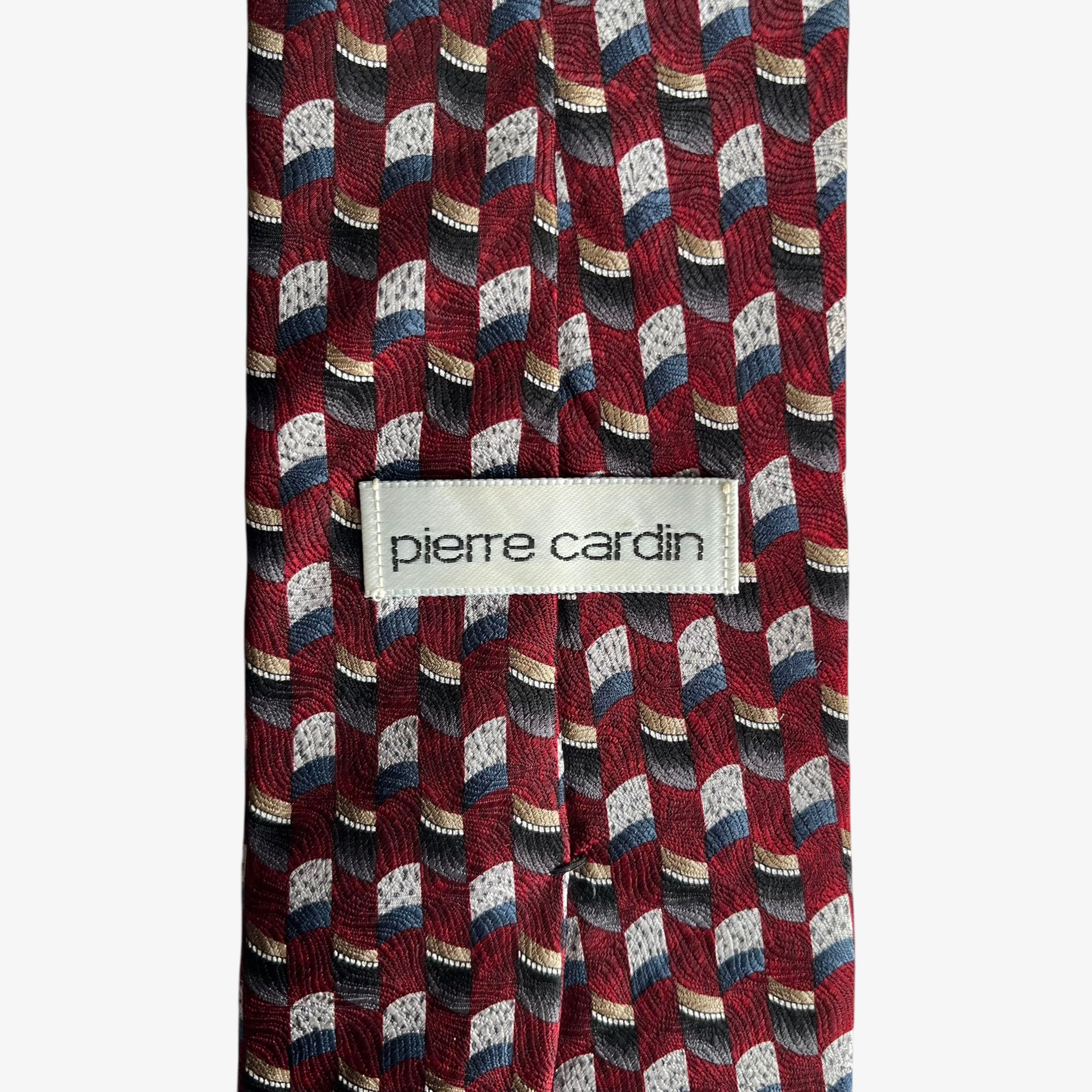 Pierre Cardin Vintage 90s Pierre Cardin Abstract Swirl Print Silk Tie Size ONE SIZE - 2 Thumbnail